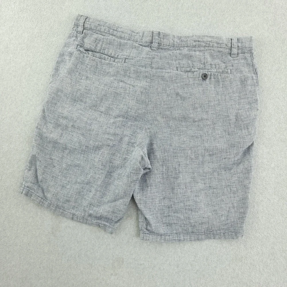 Banana Republic Aiden Shorts Mens 36 Blue Linen Cotton Chino 9